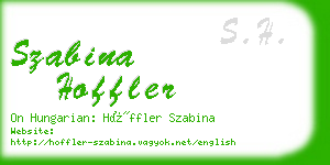 szabina hoffler business card